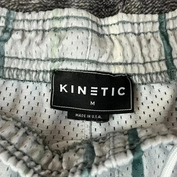 Kinetic Kings Men's Short M Made In USA 4.5" Inseam Striped Drawstring Unlined - Picture 3 of 12